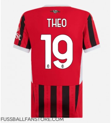 AC Milan Theo Hernandez #19 Replik Heimtrikot Damen 2024-25 Kurzarm